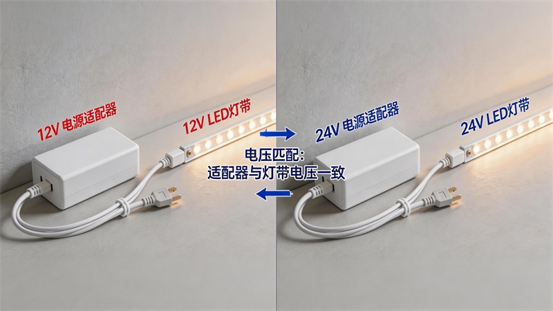 LED灯带与电源连接示意图.JPG