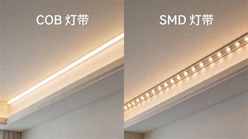 COB灯带与普通SMD灯带对比图.JPG