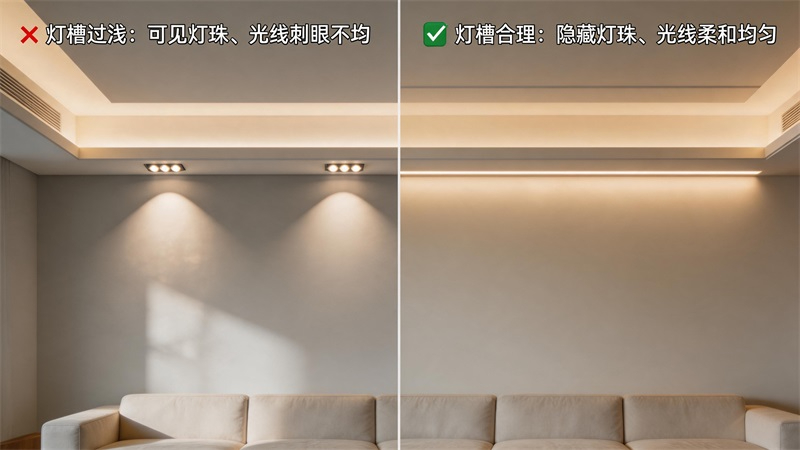 同一空间灯带安装对比....JPG