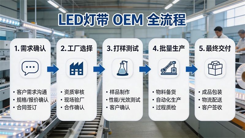 LED灯带OEM怎么做?小白也能看懂